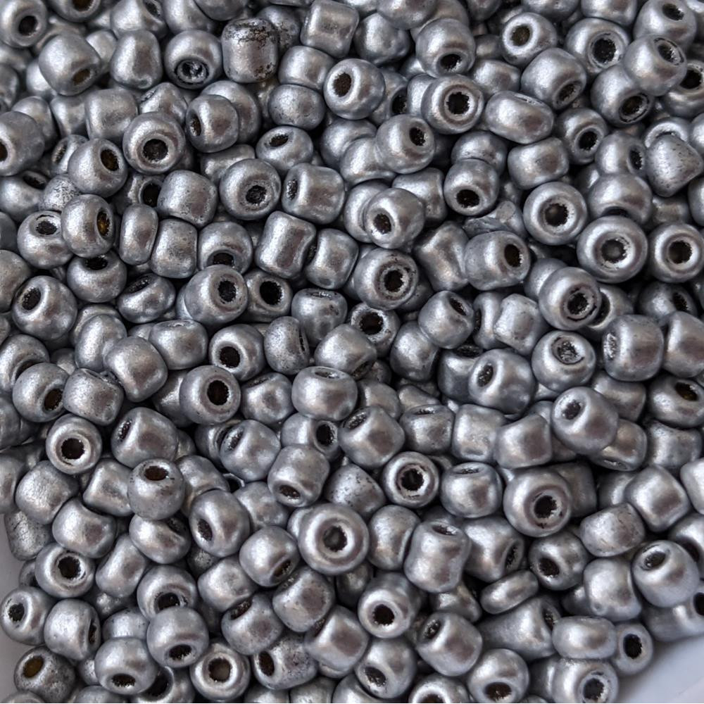 2mm strieborné korálky, Čína, 10 gramov