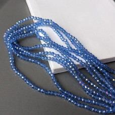 Krištáľová rondelka svetlomodrá priehľadná AB 2,5 mm, 160 korálok