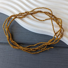 Krištáľový rondel zlatý 2mm 145 ks