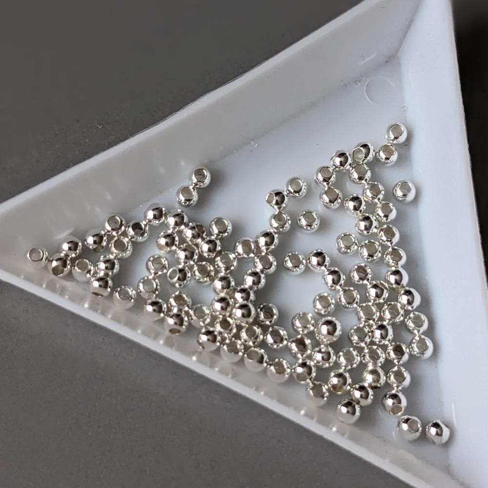 Luxusná guľôčková zliatina 3 mm strieborná