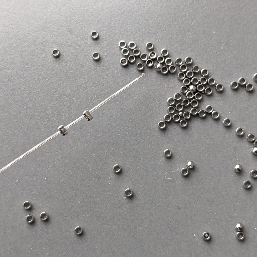 Zátka z nehrdzavejúcej ocele, guľôčka 1,5 mm, 10 ks.