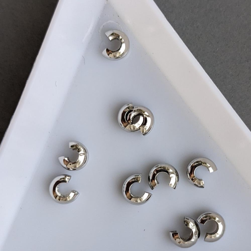 5mm krimpovacia korálka, oceľ, luxusná zliatina