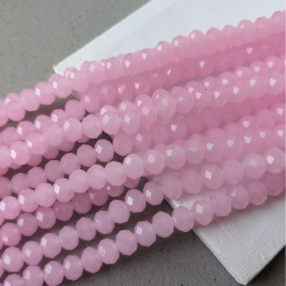 Rondel Crystal Pink Caramel 8mm 65 ks