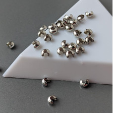 Krimpovacia korálka 4*3 mm, oceľ, luxusná zliatina