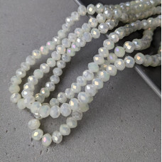 Crystal Rondel citrónový priesvitný AB 6 mm 85 ks