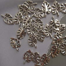 2 cm strieborný list monstery