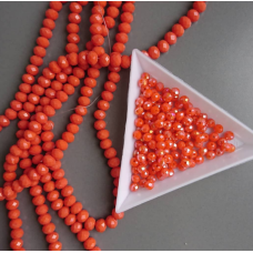 Rondel Crystal Carrot Matte AB 4