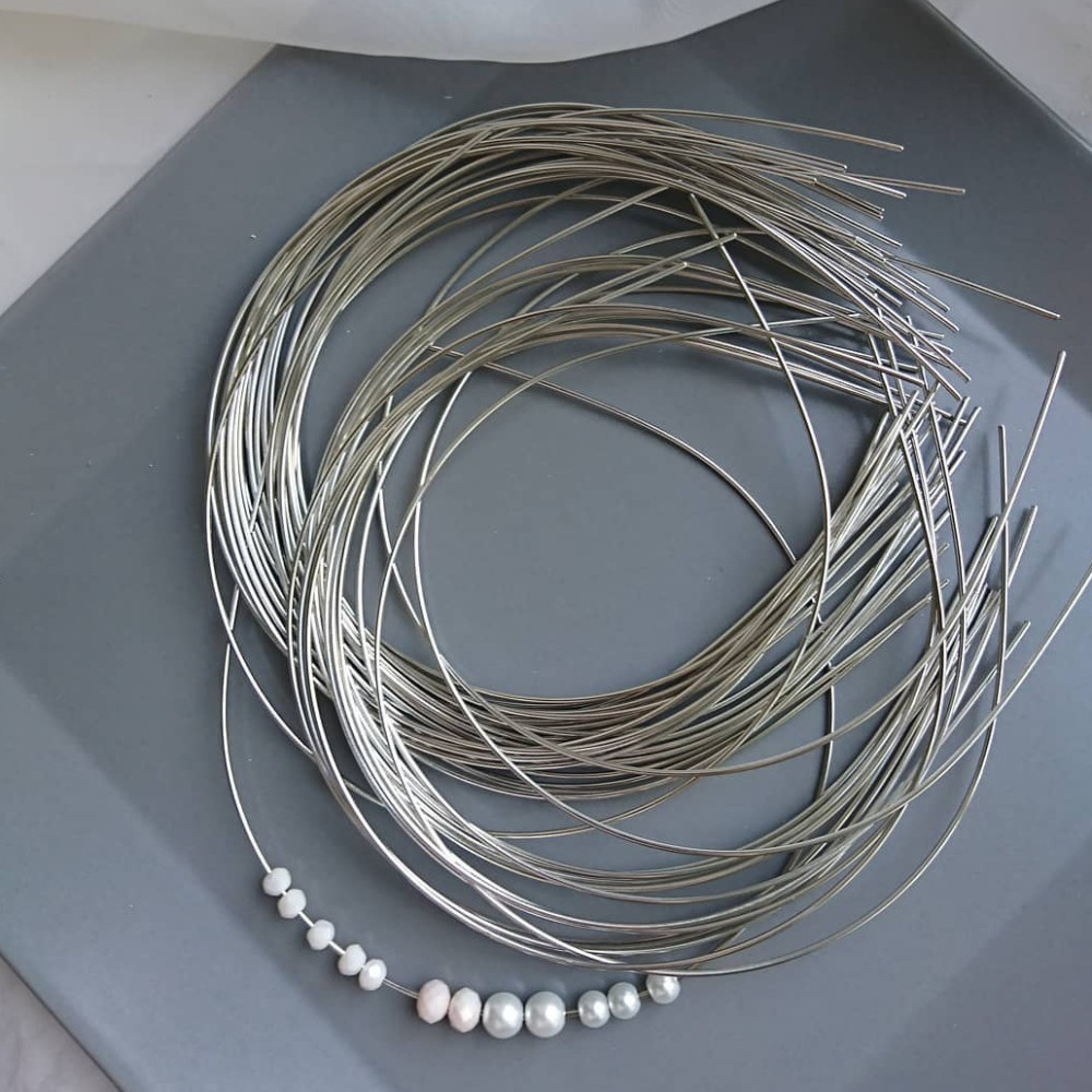 kovový krúžok, strieborný, 1,5 mm