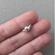 Magnetický guľový zámok, 6 mm, strieborná farba