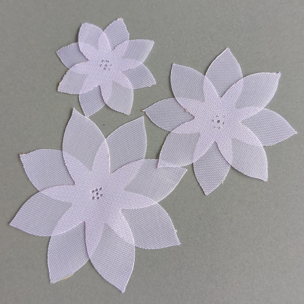 Šifónový kvet, ostrý orgován, 4 cm