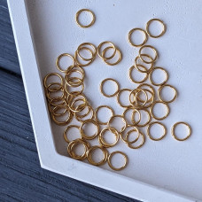 Spojovací krúžok, nehrdzavejúca oceľ, zlatý, 6*0,7 mm