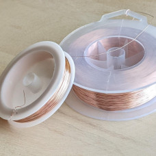 Ružovo-zlatý drôt 0,3 mm Anglicko 50 m