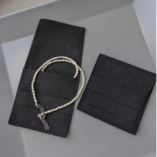 Darčeková obálka z mikrovlákna, 8*8 cm, čierna