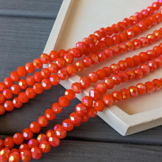 Rondel Carrot Crystal AB 6 mm 80 ks