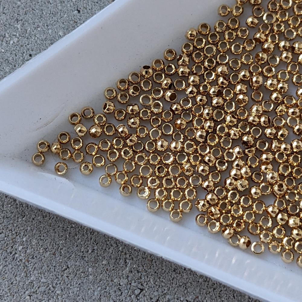 Zátka guľôčka 1,5 mm zlatá 1 gram