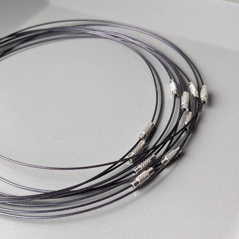 Základňa chokeru so skrutkovacím zapínaním 45 cm čierna