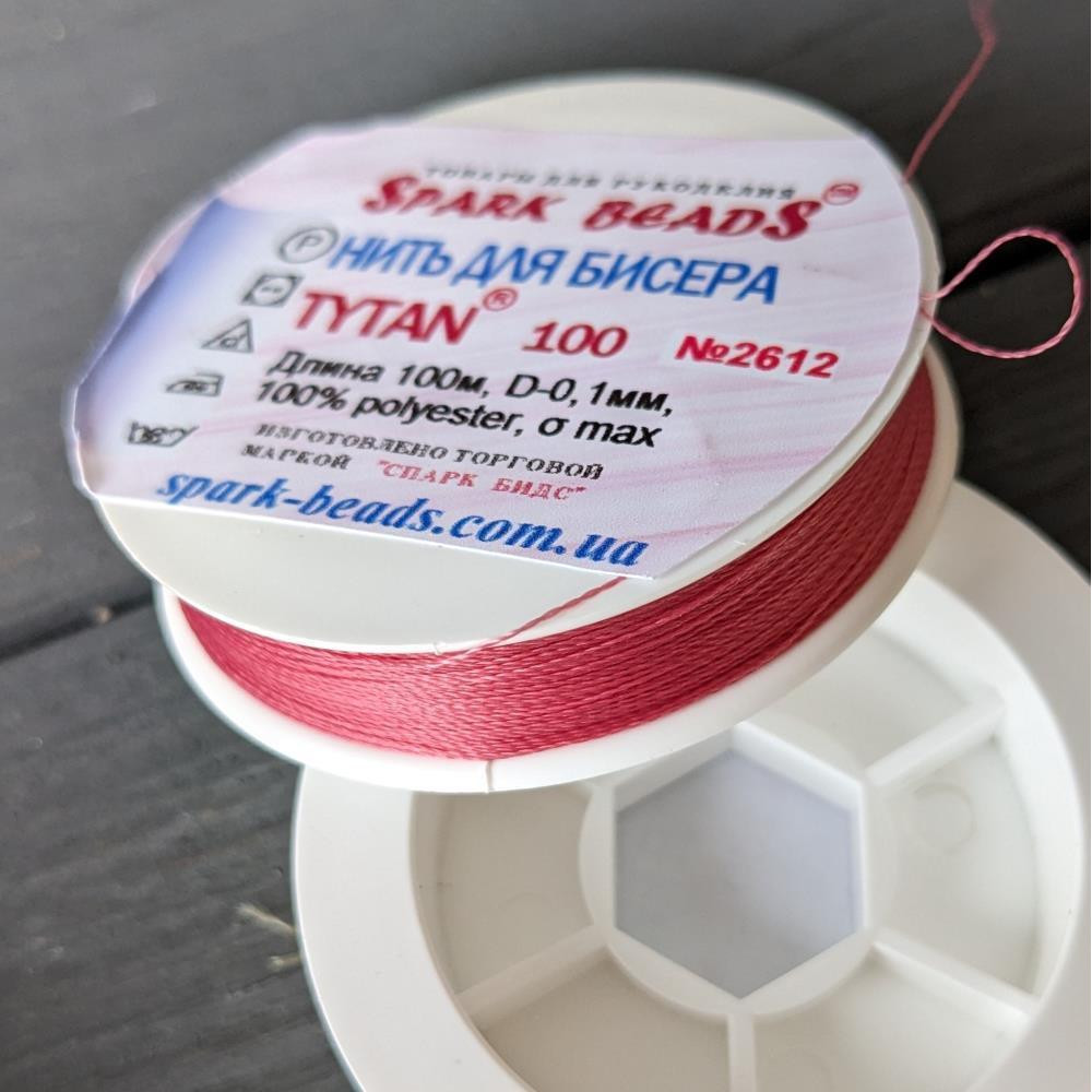 Korálková niť TYTAN 100, č. 2612, 100 m