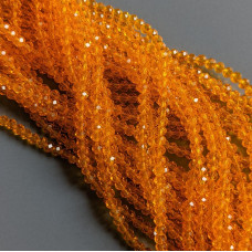 Crystal Rondel med transparentný 4 mm.