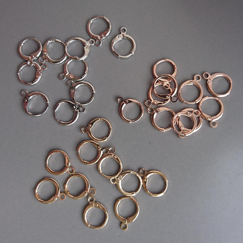 Náušnice, 11,5 mm, luxusná zliatina, zlatá farba
