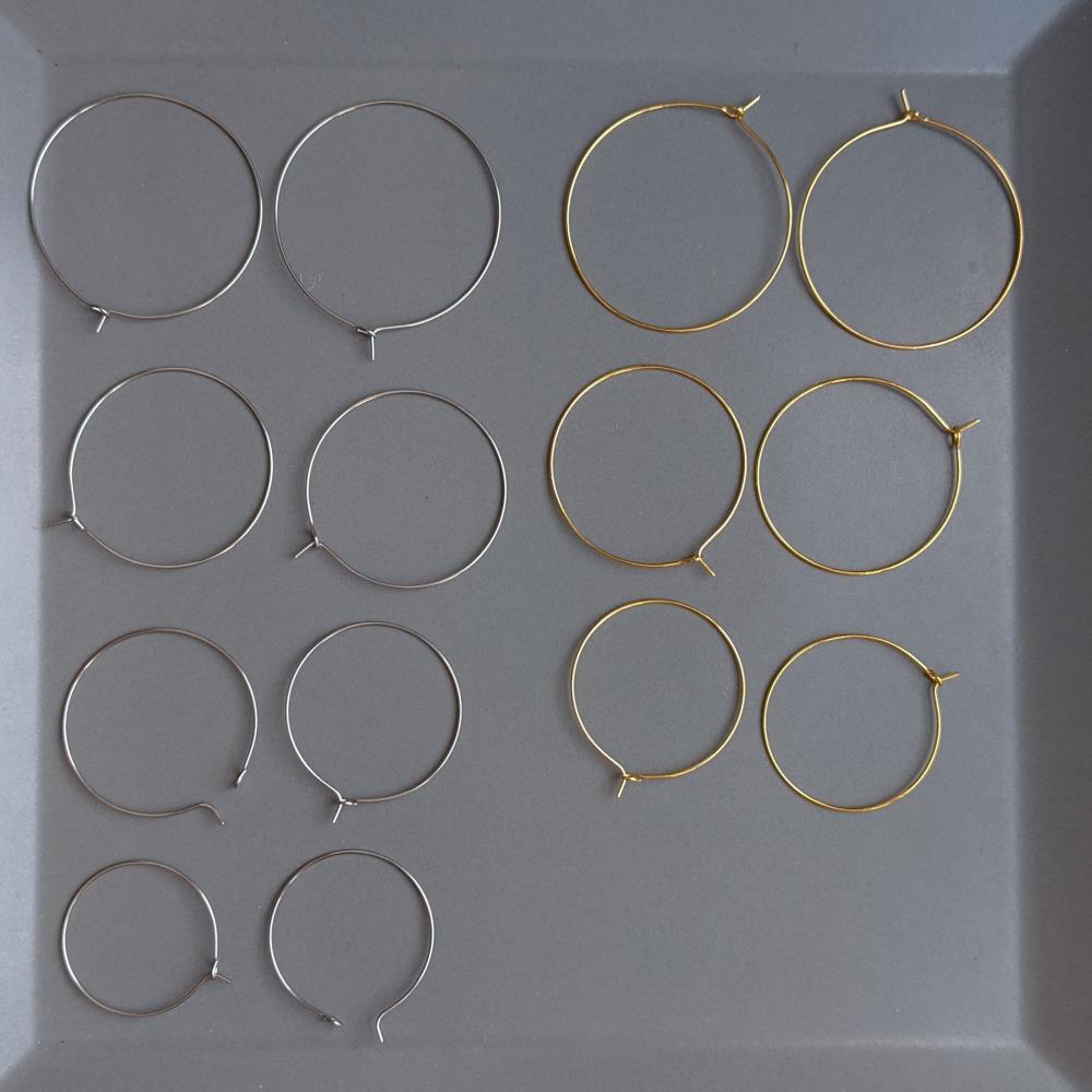 Prsteň z nehrdzavejúcej ocele s očkom, 30 mm