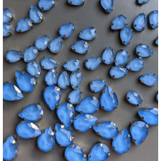 Drahokamová kvapka 10*14 modrý opál