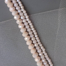 Crystal Rondel krém AB 2,5 mm