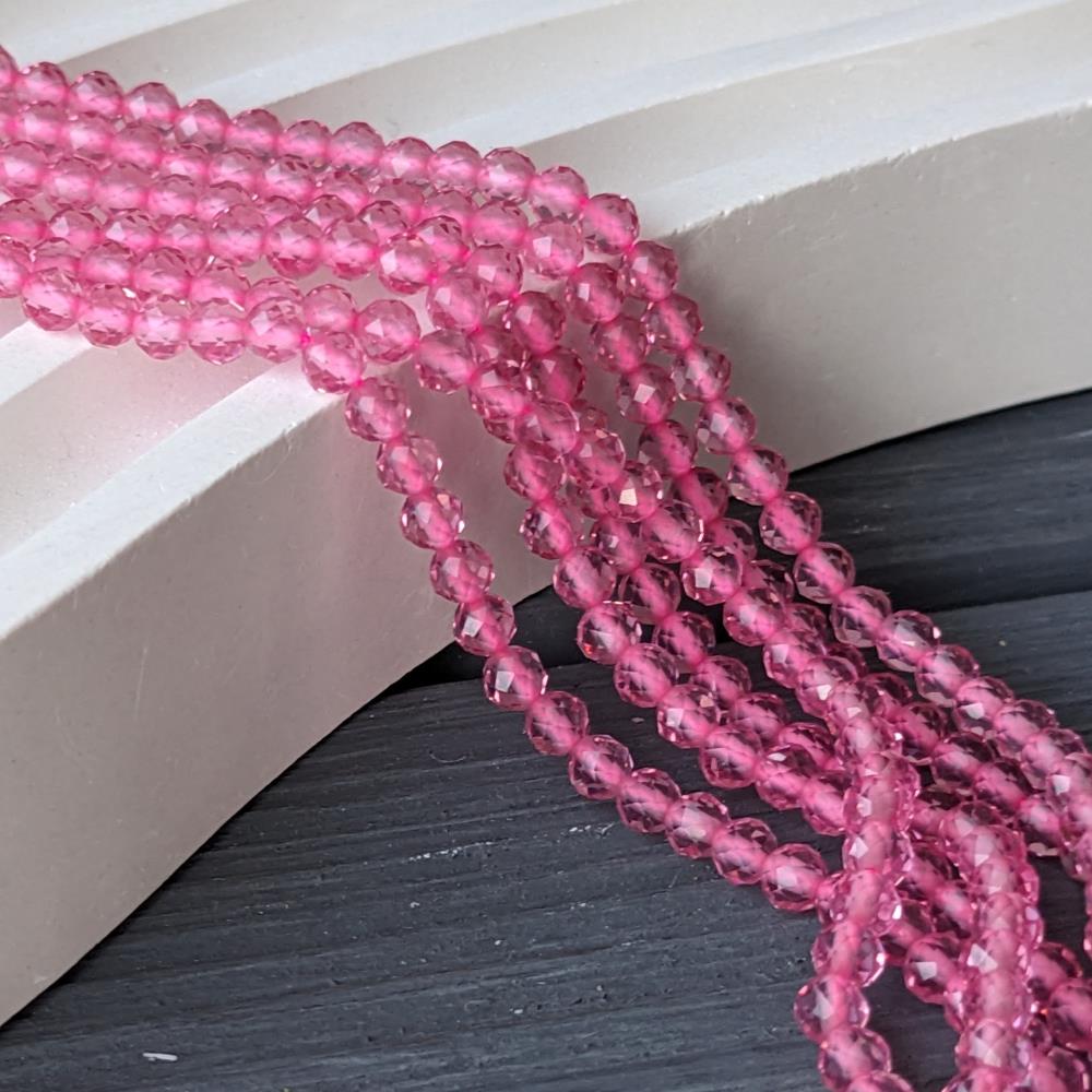 Spinelová zliatina ružová 3 mm.