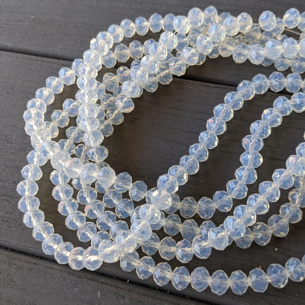 Krištáľový rondel mesiac 8 mm